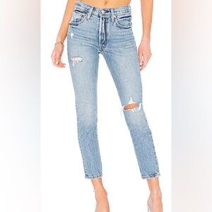 Levi's Blue Denim Jacket with White Interior